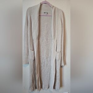 J. Crew Womens Size L Cardigan Sweater Open Front Side Pockets